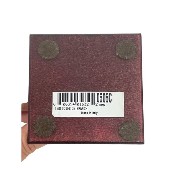 Giuseppe Armani Figurine Two Doves On A Branch Signed Vintage Sculpture Italy - Picture 14 of 15